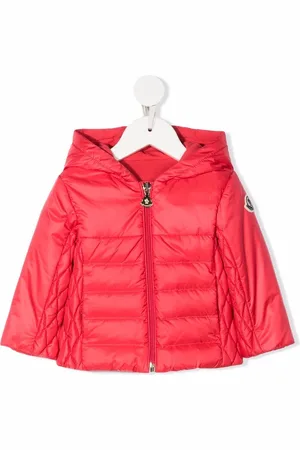 Moncler Gefütterte Jacke mit Logo-Print