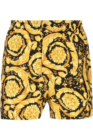 VERSACE Shorts aus Seide mit Barocco-Print