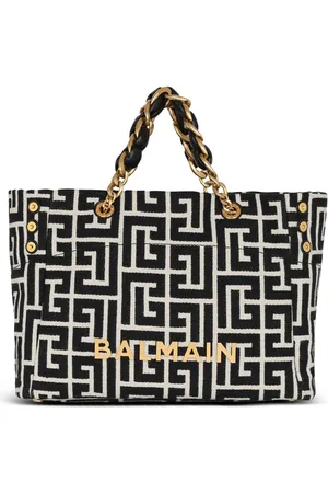 Balmain Handtasche mit Logo-Schild