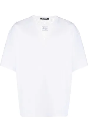 RAF SIMONS T-Shirt mit Mesh-Einsatz
