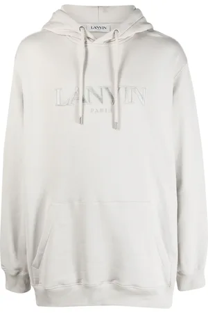 Lanvin Fleece-Hoodie mit Logo-Stickerei