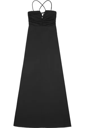 Ganni Maxikleid mit überkreuzten Trägern