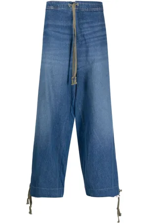 GREG LAUREN Lockere Hybrid-Jeans mit Kordelzug
