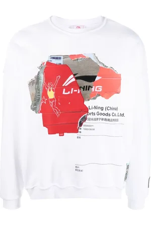 Li Ning Sweatshirt mit Cardboard-Print