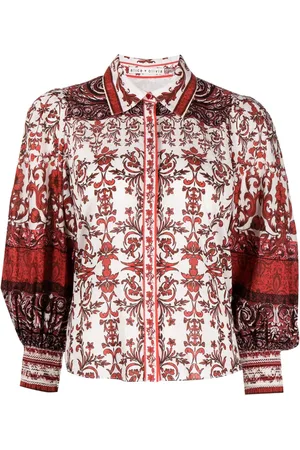 ALICE+OLIVIA Bluse mit Blumen-Print