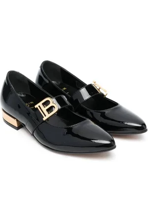 Balmain Ballerinas mit Logo-Schild
