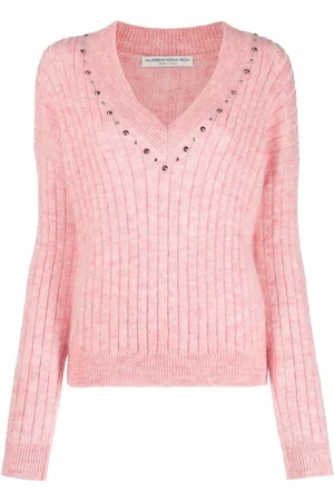 Alessandra Rich Pullover mit Nieten