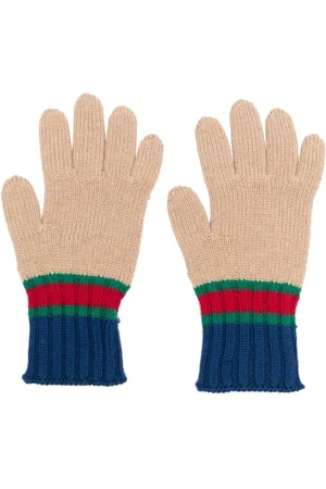 Gucci Gestrickte Handschuhe mit Streifen