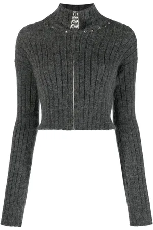 Alessandra Rich Cardigan mit Nieten