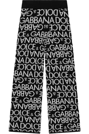 Dolce & Gabbana Gestrickte Hose mit Monogramm