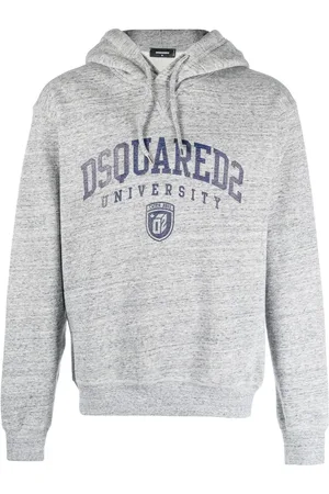 Dsquared2 Melierter Hoodie mit Logo-Print