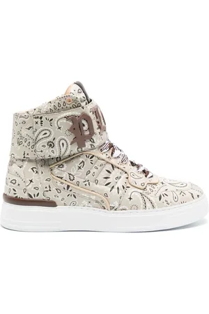 Philipp Plein High-Top-Sneakers mit Paisley-Print