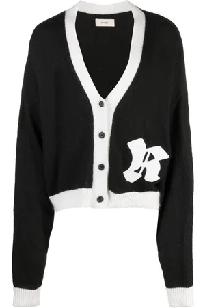 ROUGH. Cardigan mit Logo-Patch