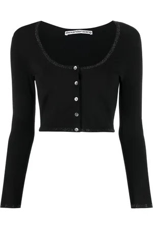 Alexander Wang Cropped-Cardigan mit Logo