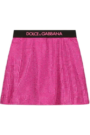 Dolce & Gabbana Rock in A-Linie mit Strass