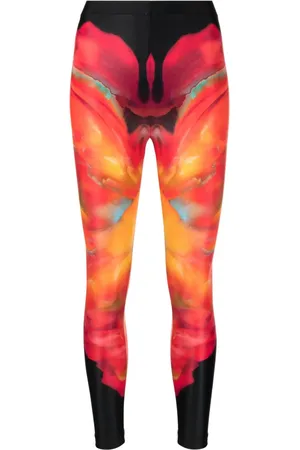 Alexander McQueen Leggings mit abstraktem Print