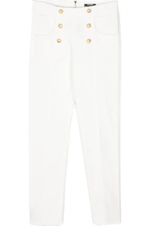 Balmain Hose mit geprägten Knöpfen