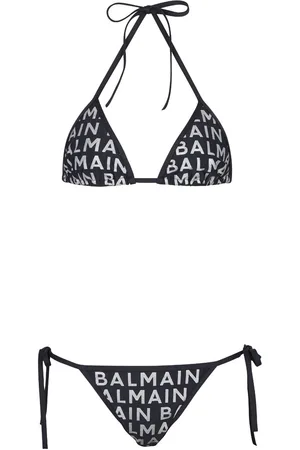 Balmain Bikini mit Logo-Print