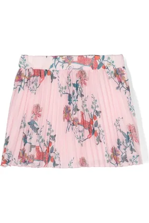 Roberto Cavalli Faltenrock mit Blumen-Print