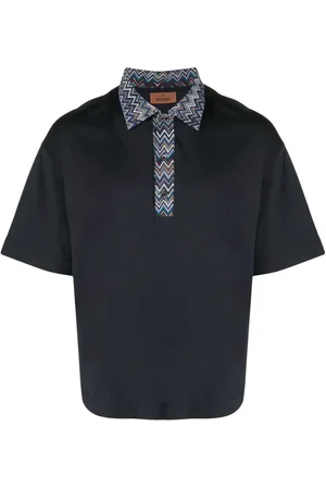 Missoni Poloshirt mit Zickzack-Borten