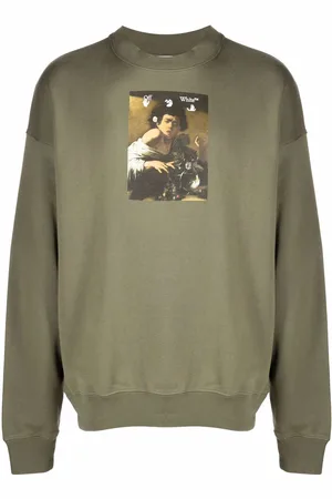 OFF-WHITE Sweatshirt mit Caravaggio Painting-Print