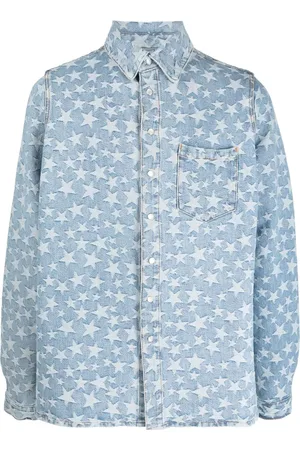 ERL Jeanshemd mit Sternemuster