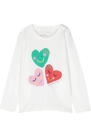 Stella McCartney Langarmshirt mit Herz-Print