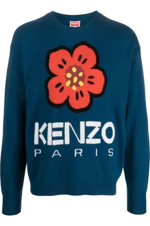 Kenzo Pullover mit Boke Flower-Intarsie