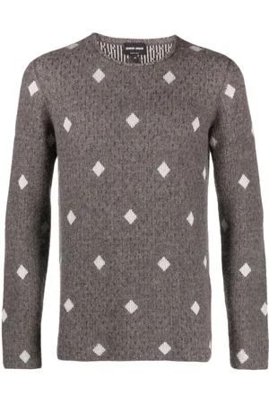 Giorgio Armani Pullover mit Rautenmuster
