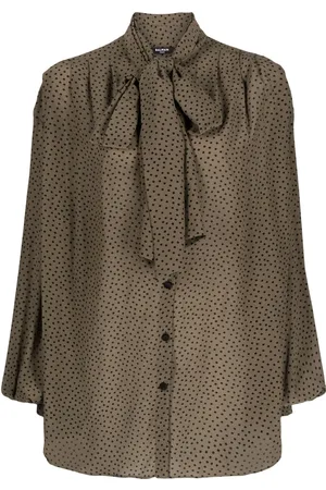 Balmain Gepunktete Bluse