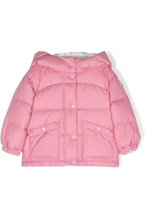Moncler Gefütterte Jacke mit Logo-Stickerei