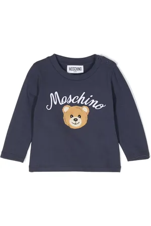 Moschino Langarmshirt mit Teddy-Motiv