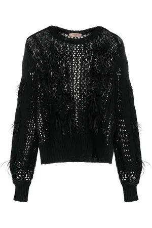 Twin-Set Pullover mit Zopfmuster