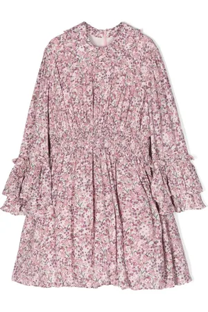 Simonetta Ausgestelltes Kleid mit Blumen-Print
