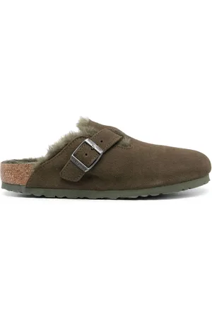 Birkenstock Boston VL Pantoletten aus Wildleder
