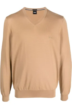 HUGO BOSS Pullover mit V-Ausschnitt