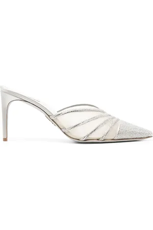 RENE CAOVILLA Mules mit Kristallen 80mm