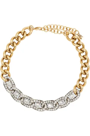 Amina Muaddi Matthew Choker mit Kristallen