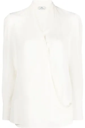 Etro Bluse mit tiefem V-Ausschnitt