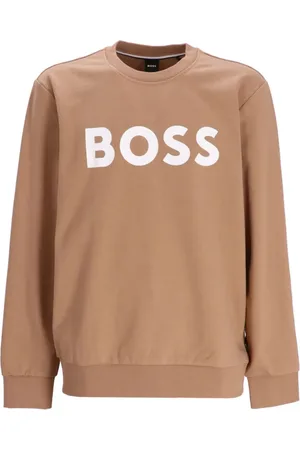 HUGO BOSS Sweatshirt mit beflocktem Logo