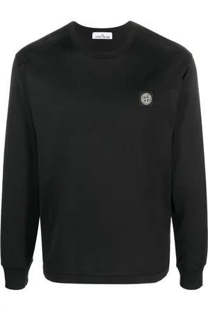 Stone Island Langarmshirt mit Kompass-Patch