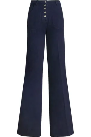 Etro Schlagjeans mit hohem Bund