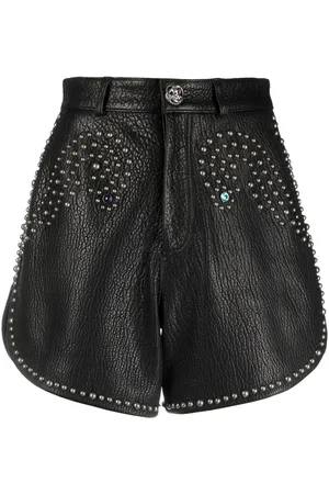 Philipp Plein Lederhose mit Nieten