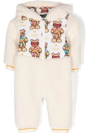 VERSACE Overall aus Fleece mit Teddy-Print