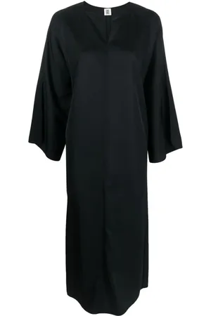 By Malene Birger Gewebtes Midikleid mit Schlitz