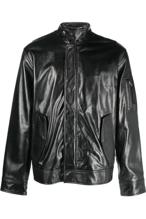 Helmut Lang Lederjacke mit Reißverschluss