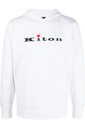 Kiton Hoodie mit Logo-Print