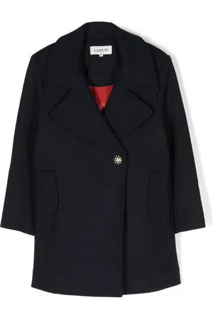 Lanvin Mantel mit Logo-Applikation