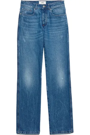 Ami Tief sitzende Straight-Leg-Jeans