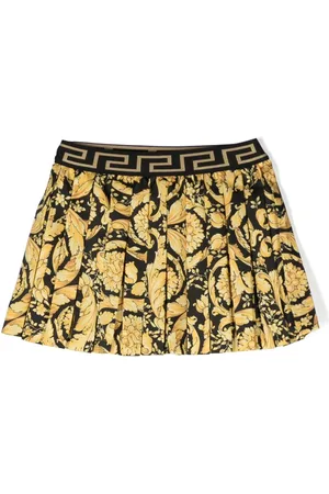 VERSACE Faltenrock mit Barocco-Print